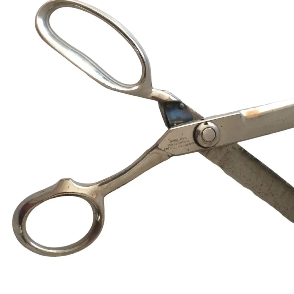 American Sewing Scissors Corp Pinking Shears First Ever Made Nickel Plated Steel